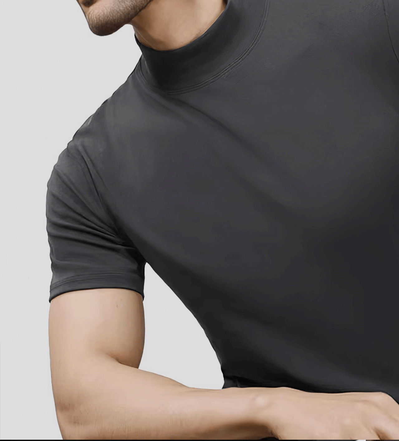 StayCool 2.0 Mock Neck de manga corta Tee