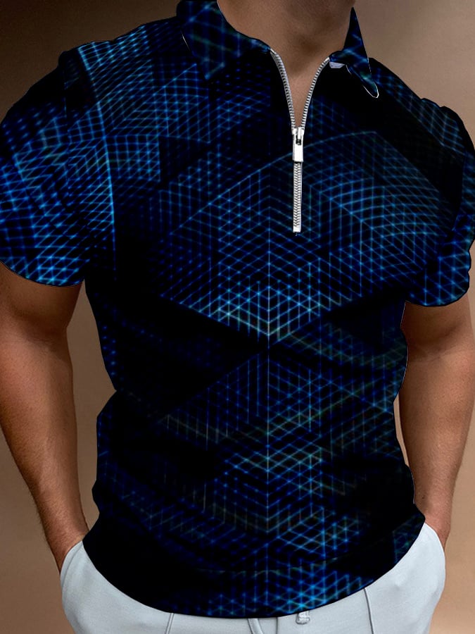 Casual cierre Polo para hombre