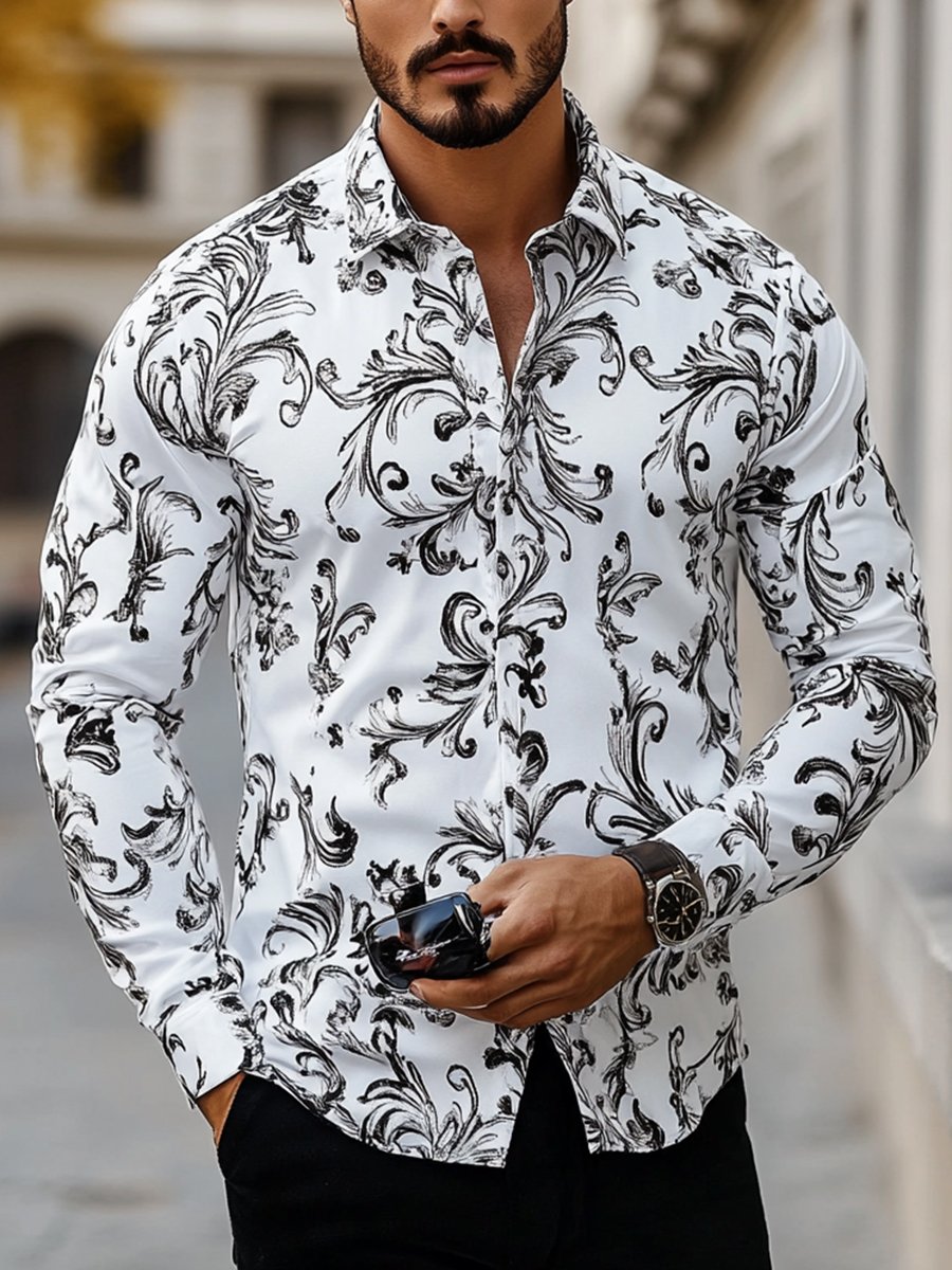 Camisa ejecutivo de manga larga para hombre