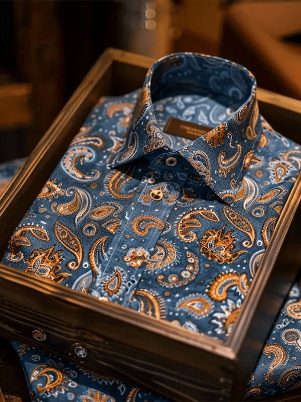 Camisa de lujo Gorgeous de manga larga para hombre