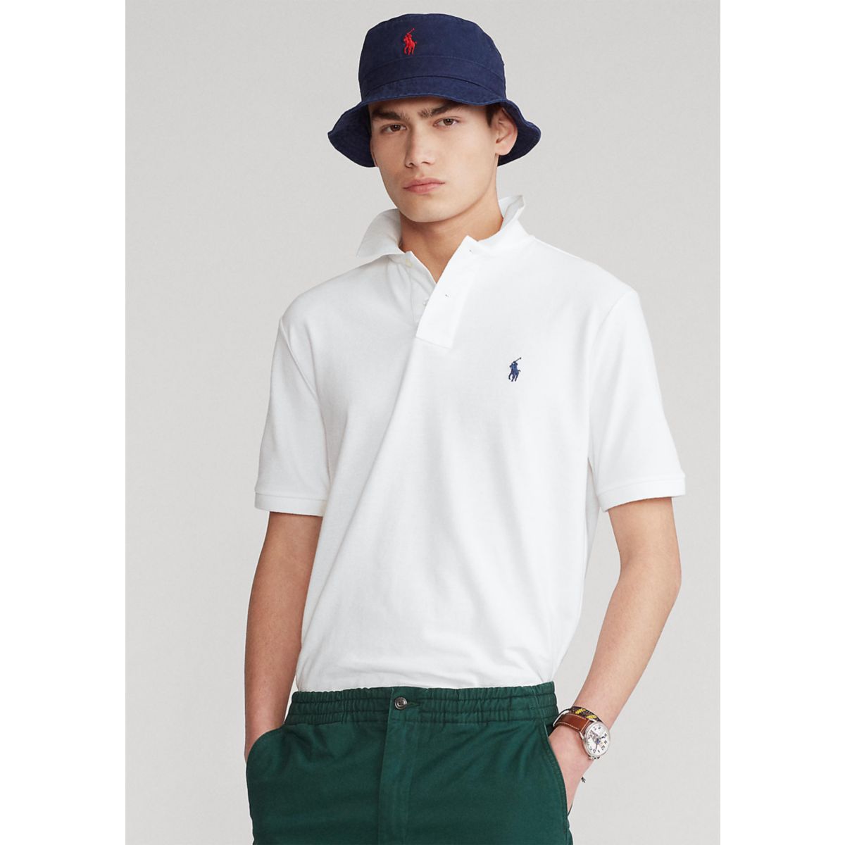 Classic Fit Mesh Polo Shirt - 18