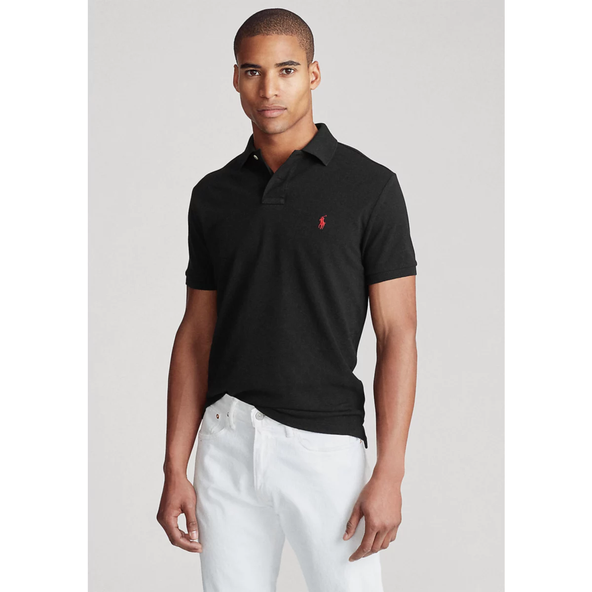 Custom Slim Fit Mesh Polo - 7
