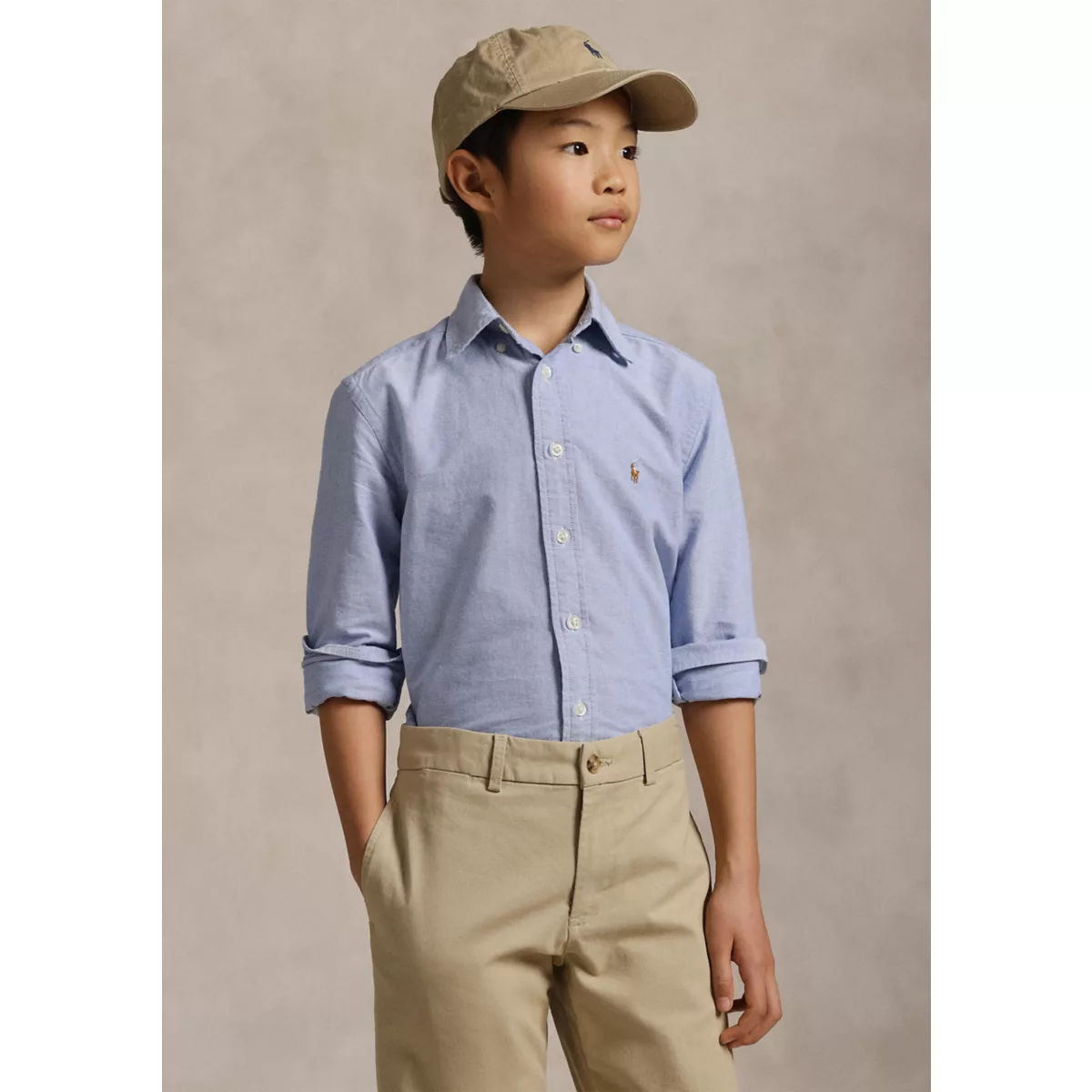 Boys 8-20 Cotton Oxford Shirt - 1