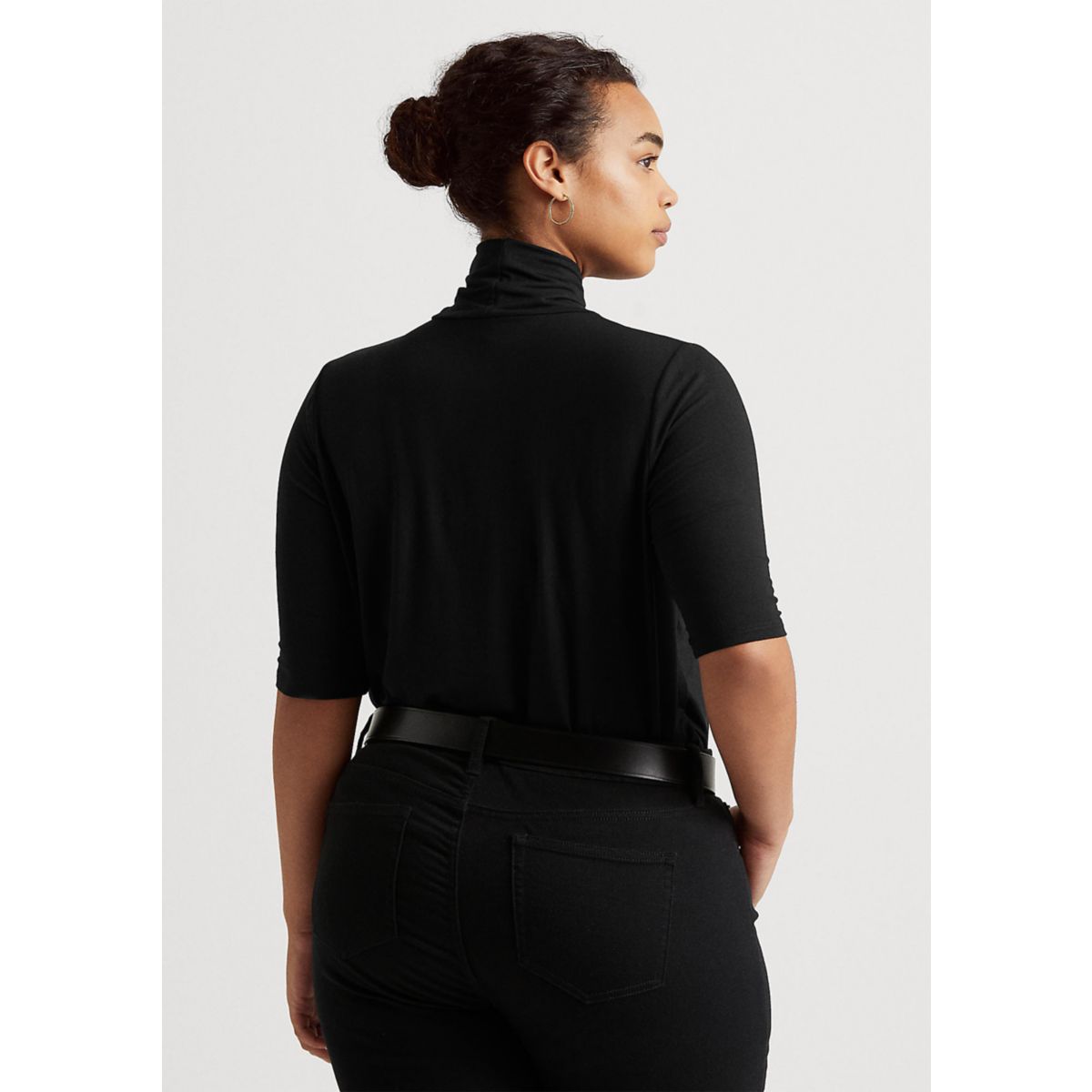Plus Size Knit Turtleneck Sweater - 2
