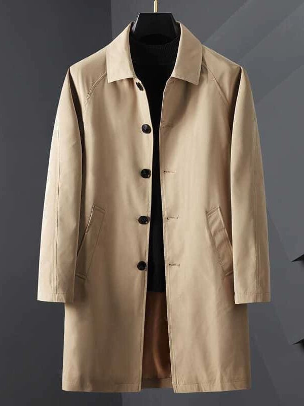 Light de lujo ejecutivo bolsillo Windbreaker para hombre