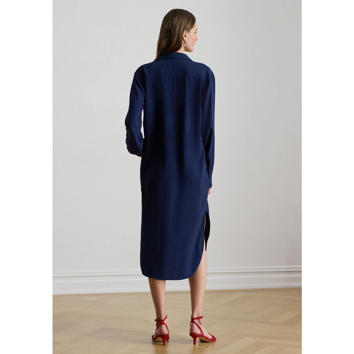 Women's Double-Faced Georgette Shirtdress - 2