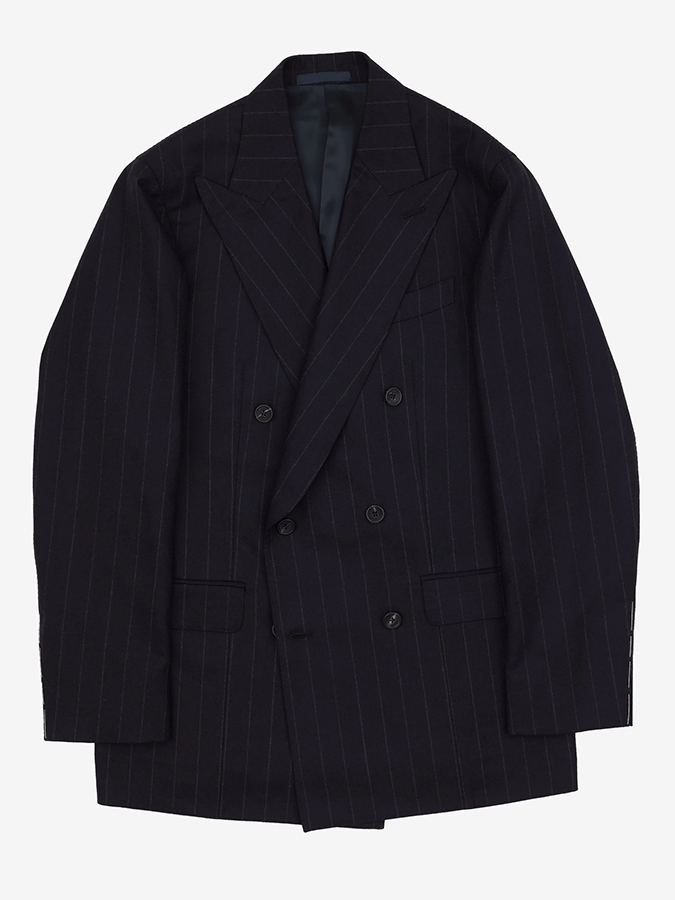 Elegantee a rayas Design Double Breasted bolsillo Design casual Suit para hombre