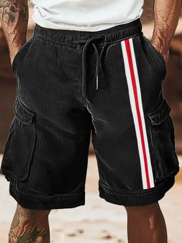 Shorts vintage Multi-bolsillo Cargo para hombre