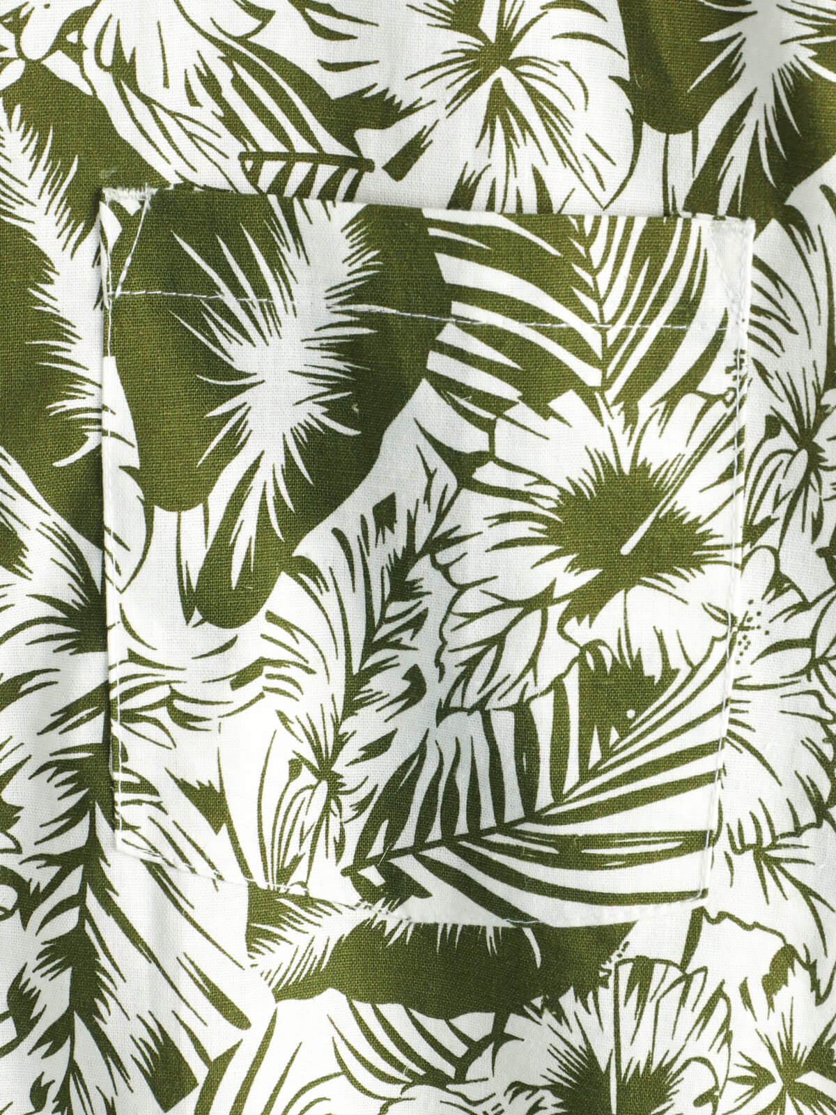 Camisa Tropical floral estampado Beach Pocket de algodón And de lino Summer de manga corta para hombre