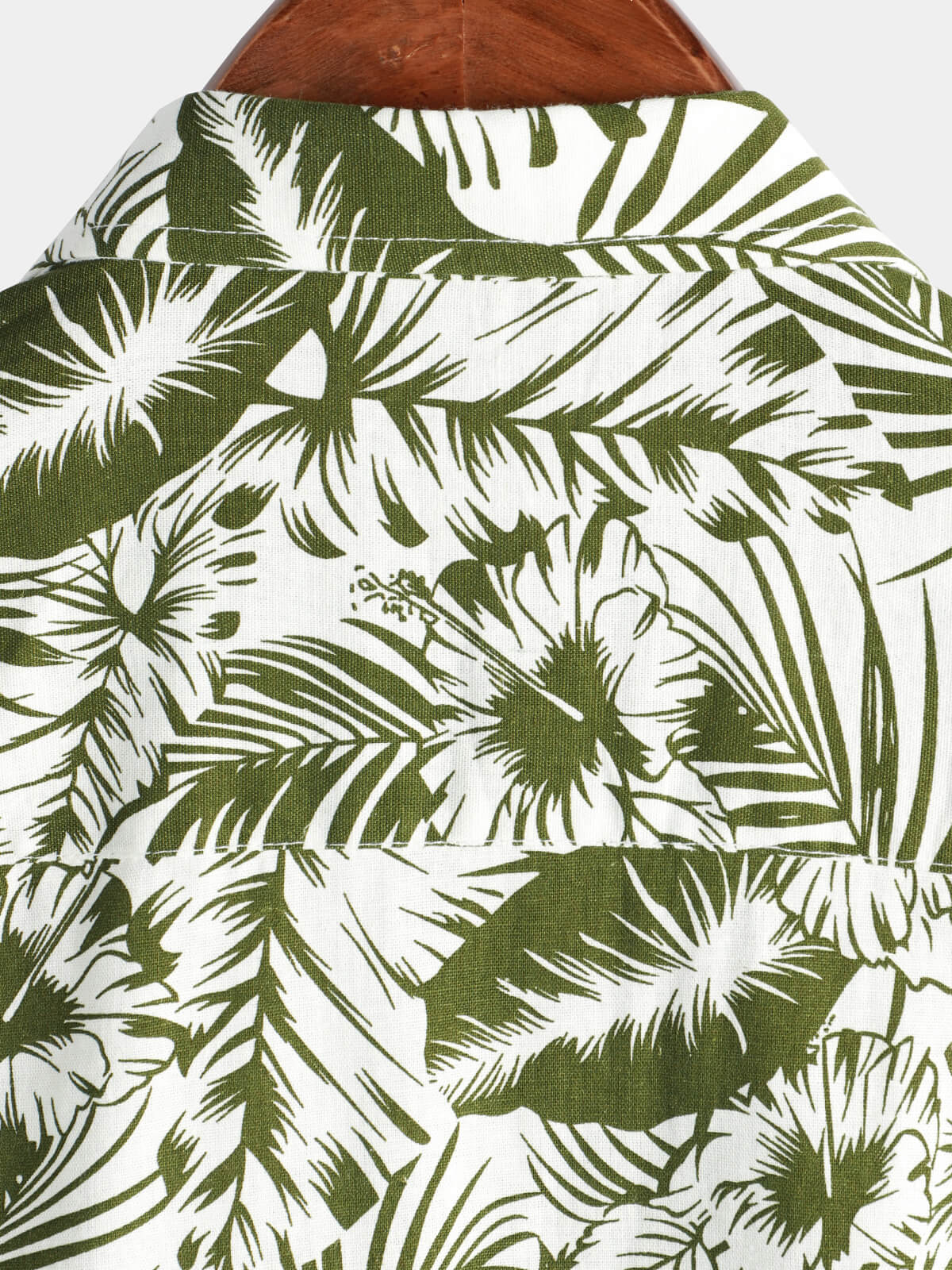 Camisa Tropical floral estampado Beach Pocket de algodón And de lino Summer de manga corta para hombre