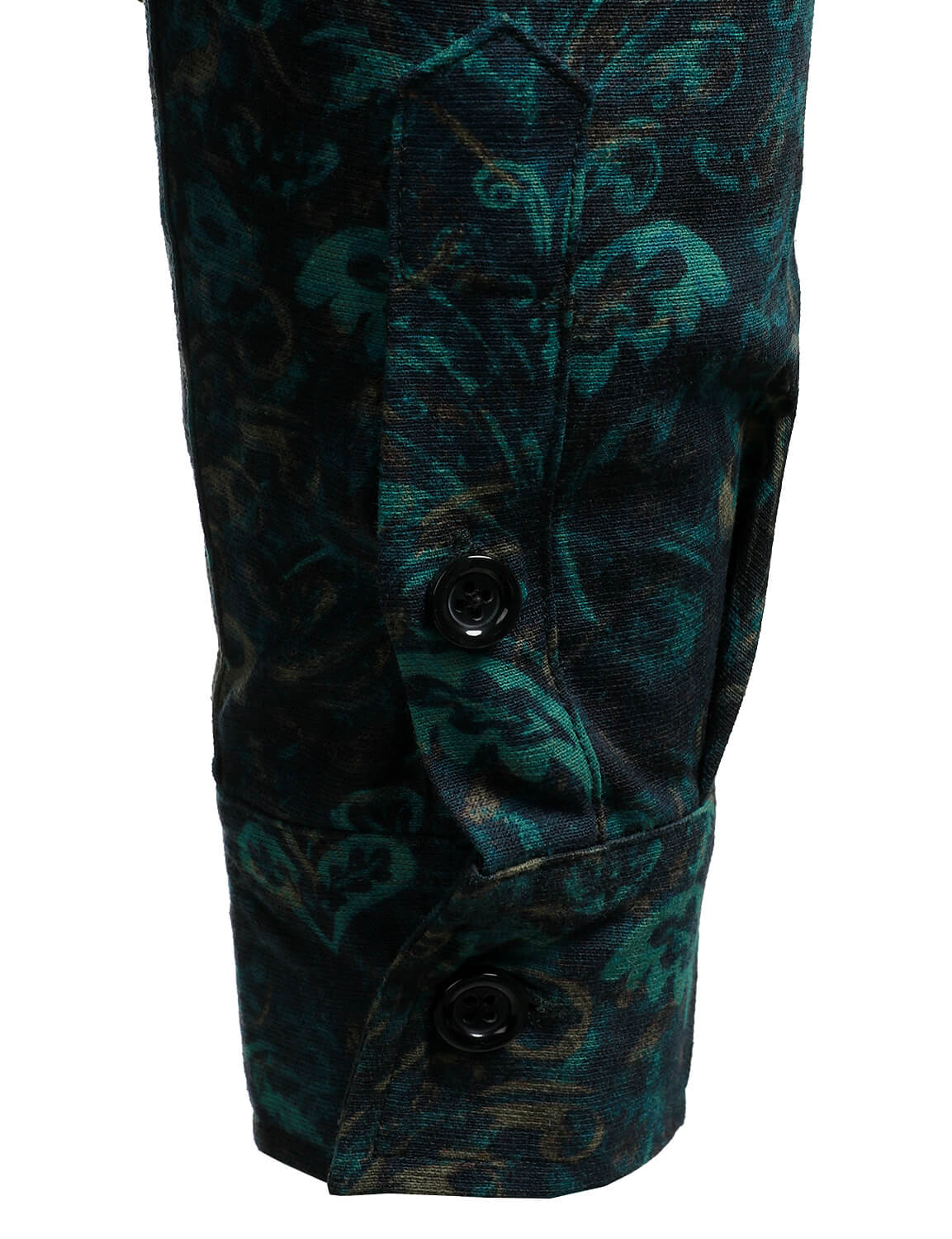 Camisa retro Abstract estampado casual de manga larga Button Up para hombre