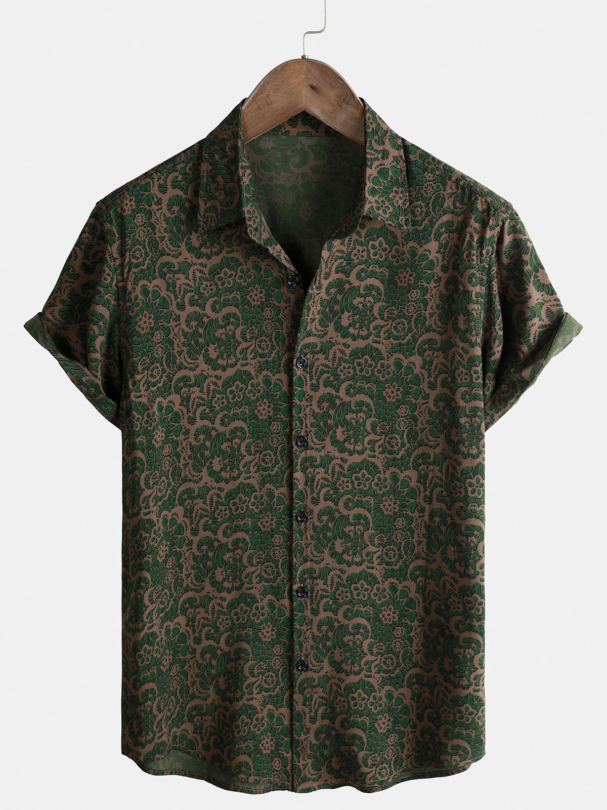 Camisa vintage Lightweight transpirable Rayon Hawaiian Vacation para hombre