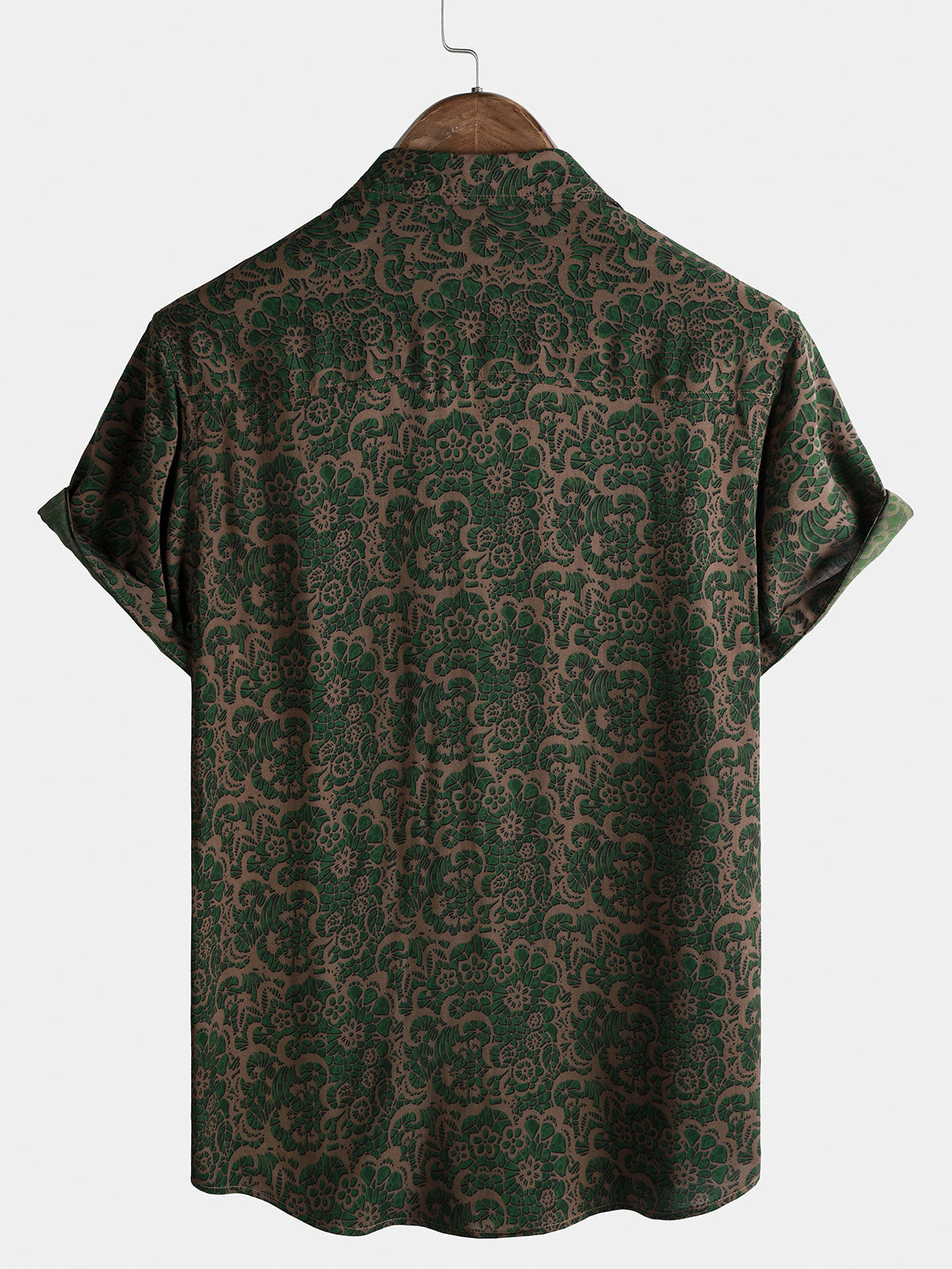 Camisa vintage Lightweight transpirable Rayon Hawaiian Vacation para hombre