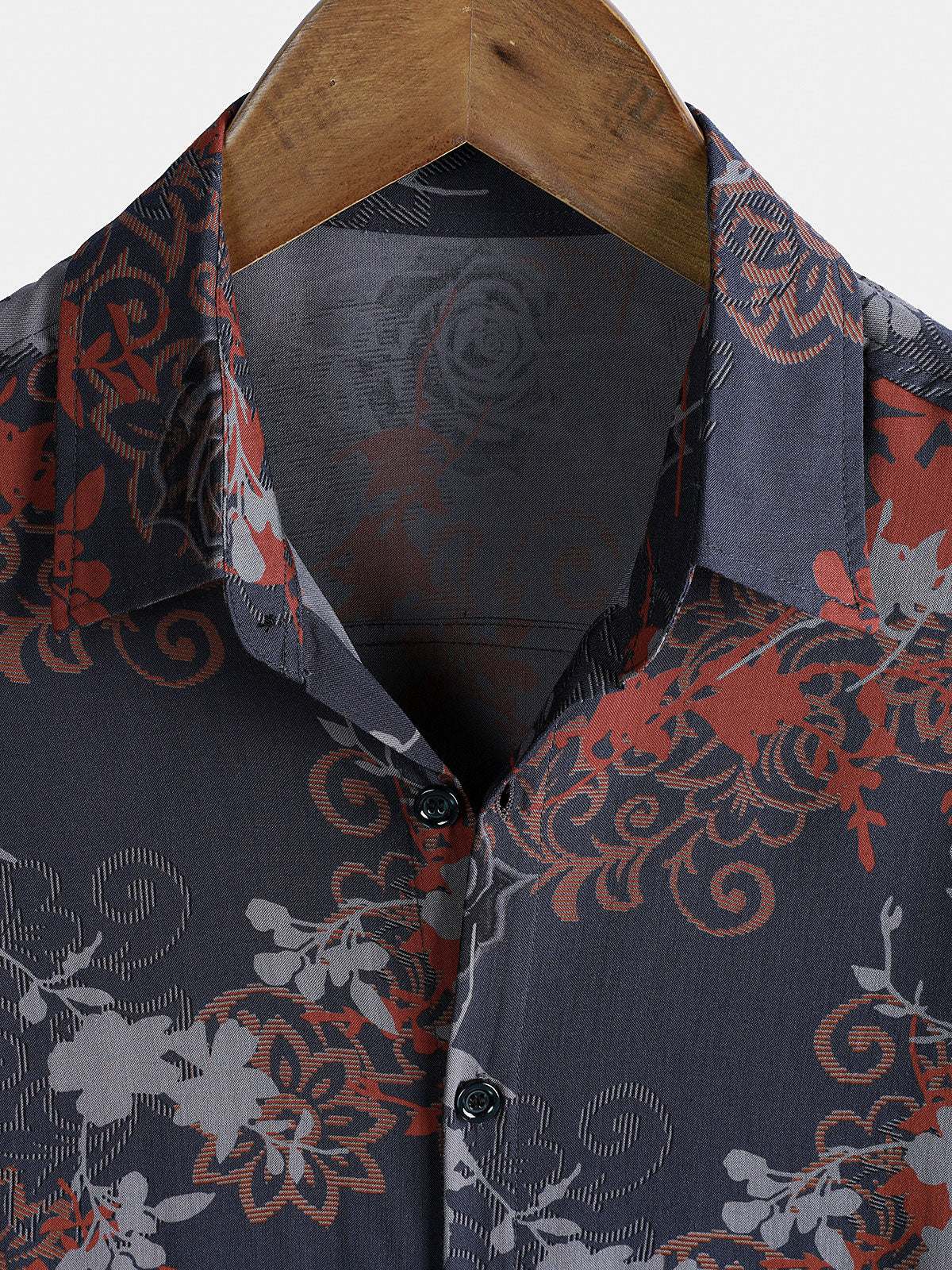 Camisa de manga corta Rayon retro transpirable Lightweight Island Travel para hombre