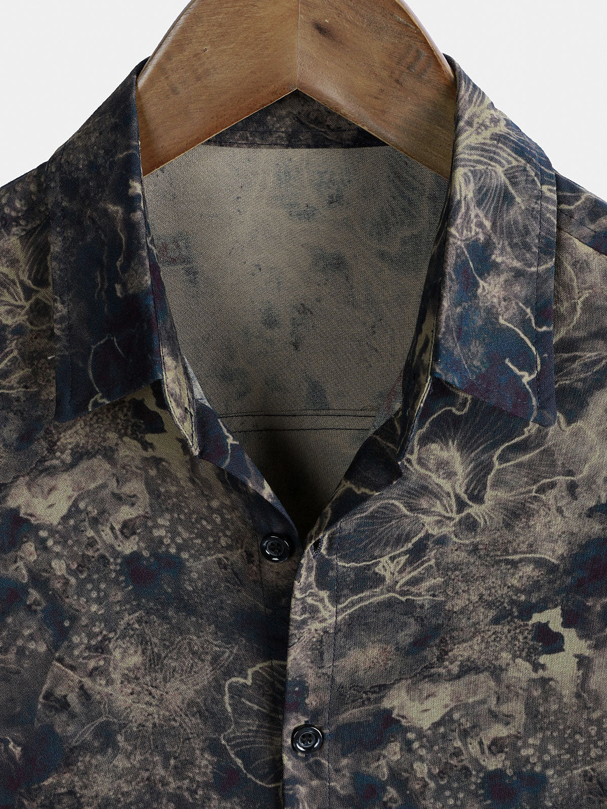Camisa vintage Lightweight transpirable Rayon de manga corta Holiday Leisure para hombre