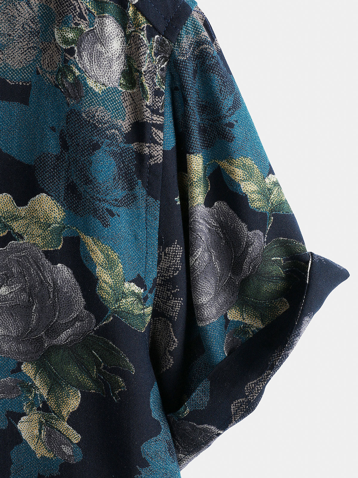 Camisa de manga corta Lightweight transpirable retro Island Holiday floral Pattern para hombre