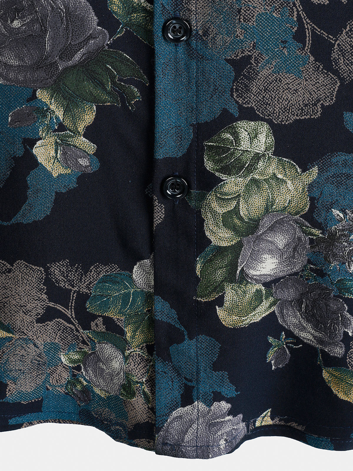 Camisa de manga corta Lightweight transpirable retro Island Holiday floral Pattern para hombre