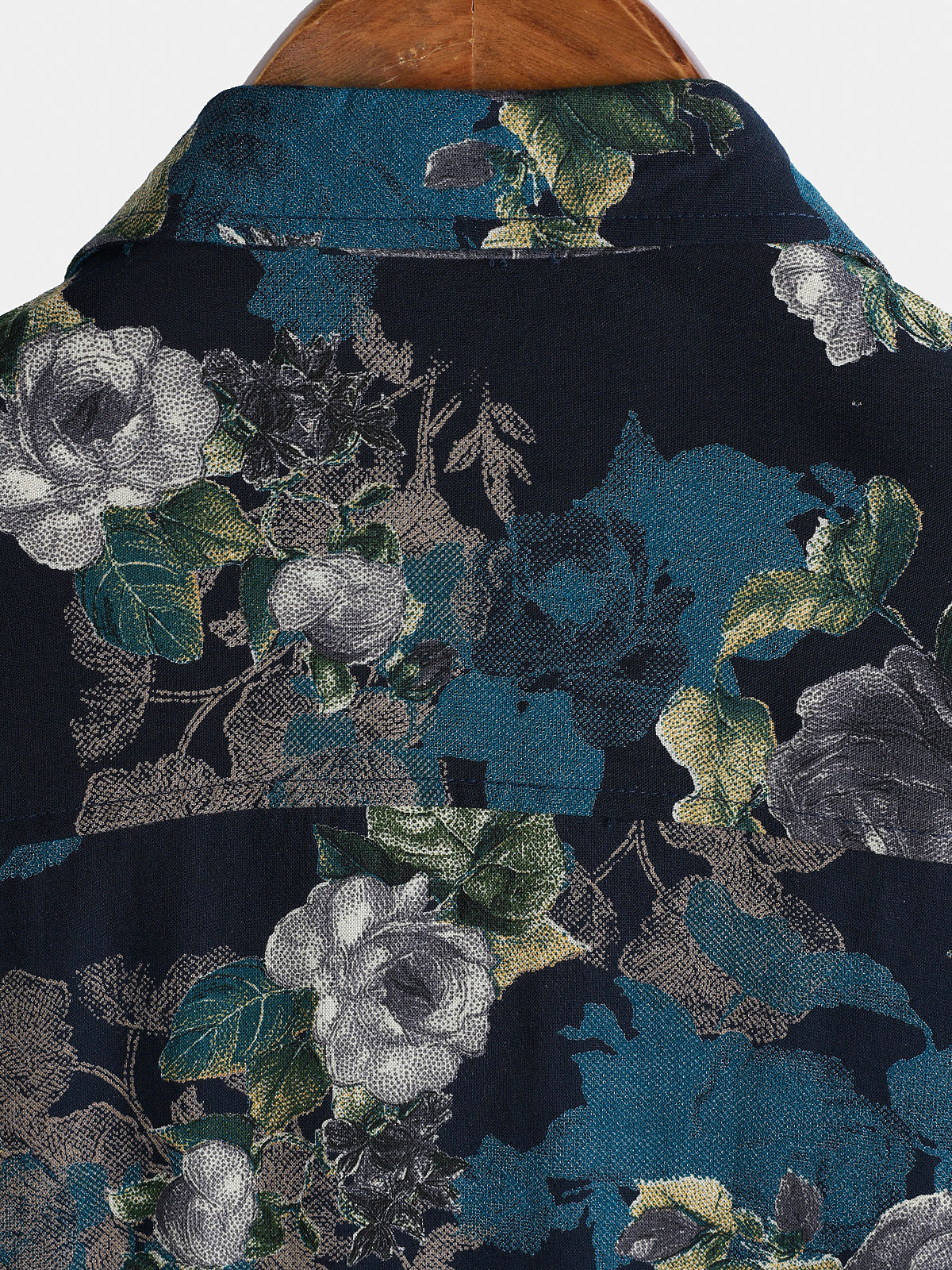 Camisa de manga corta Lightweight transpirable retro Island Holiday floral Pattern para hombre