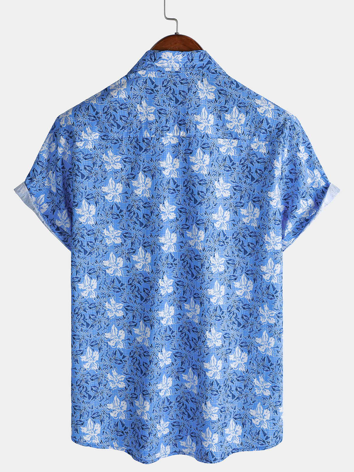 Camisa de algodón Tropical floral de manga corta Resort Beach para hombre