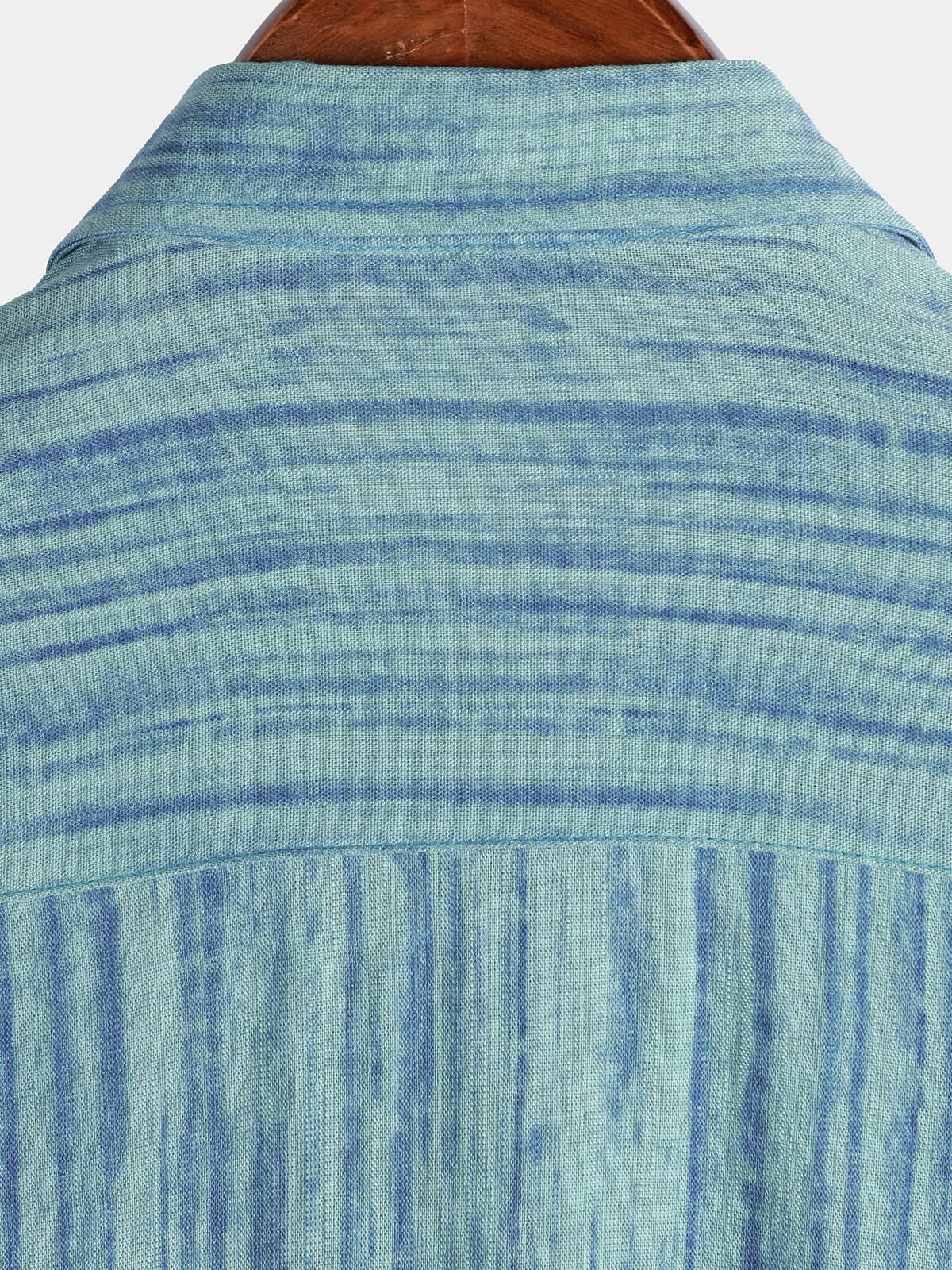 Camisa transpirable de manga corta Pocket Blue a rayas para hombre
