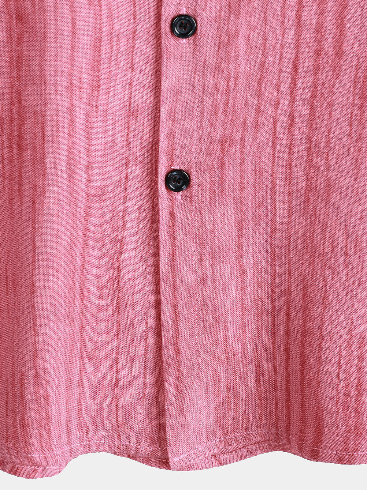 Camisa transpirable de manga corta Pocket Pink a rayas para hombre
