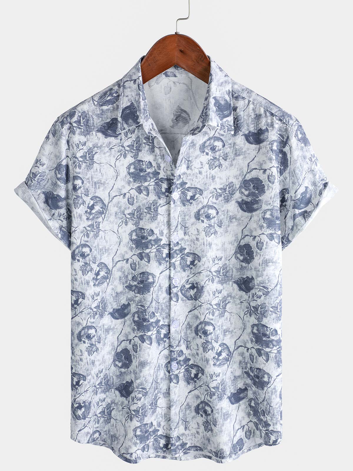 Camisa Vacation Resort Lightweight Botanical estampado Island Holiday para hombre