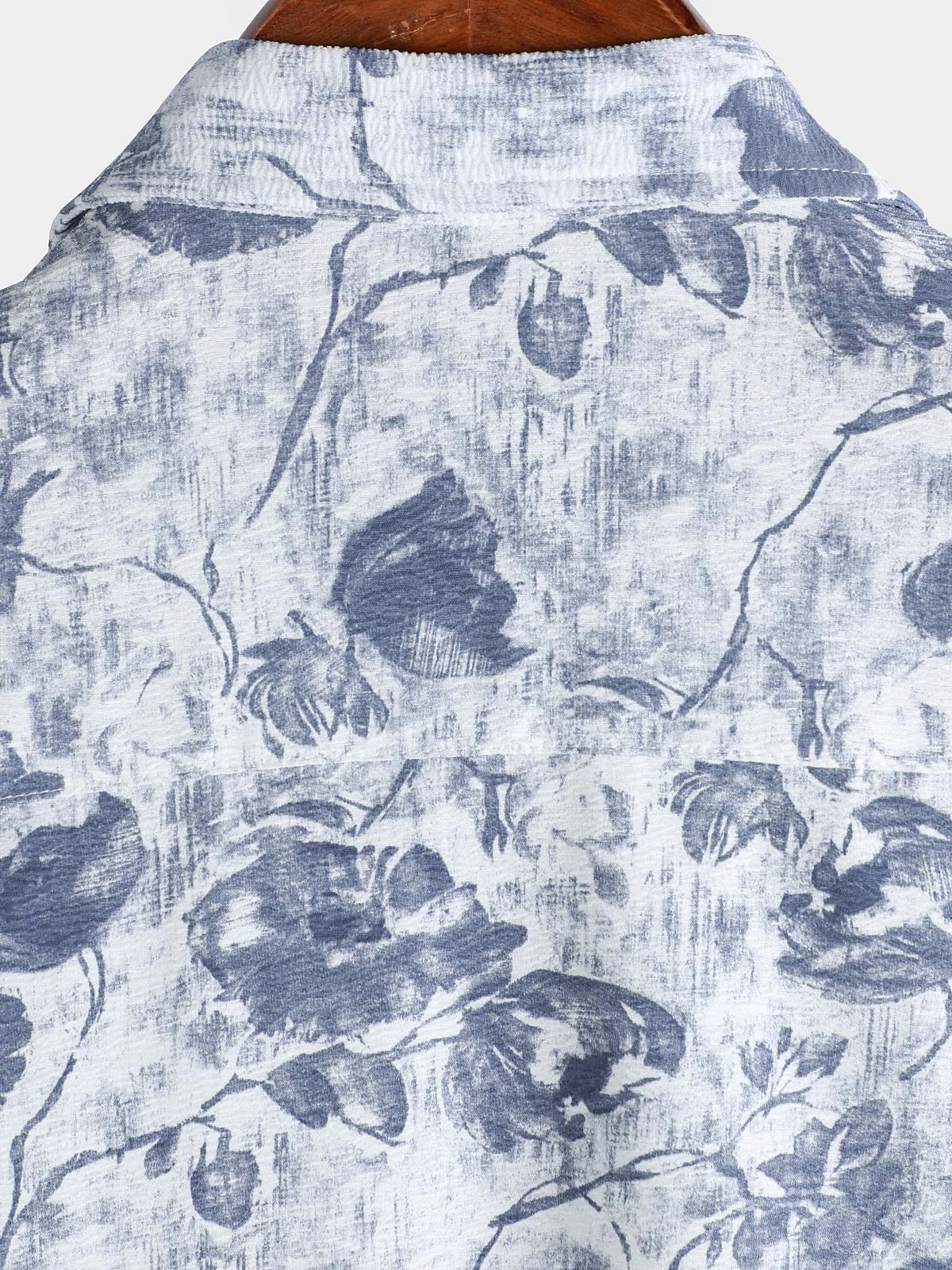 Camisa Vacation Resort Lightweight Botanical estampado Island Holiday para hombre