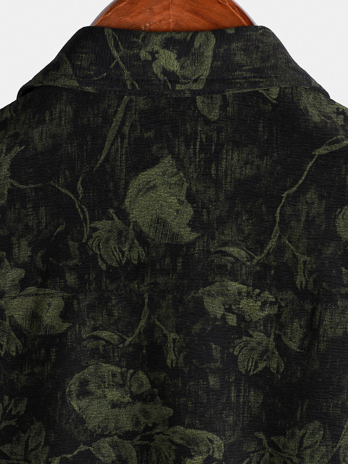 Camisa retro floral estampado Holiday transpirable Hawaiian de manga corta para hombre