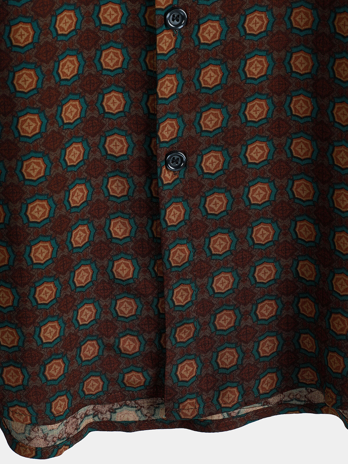 Camisa casual vintage Summer Beach de manga corta para hombre