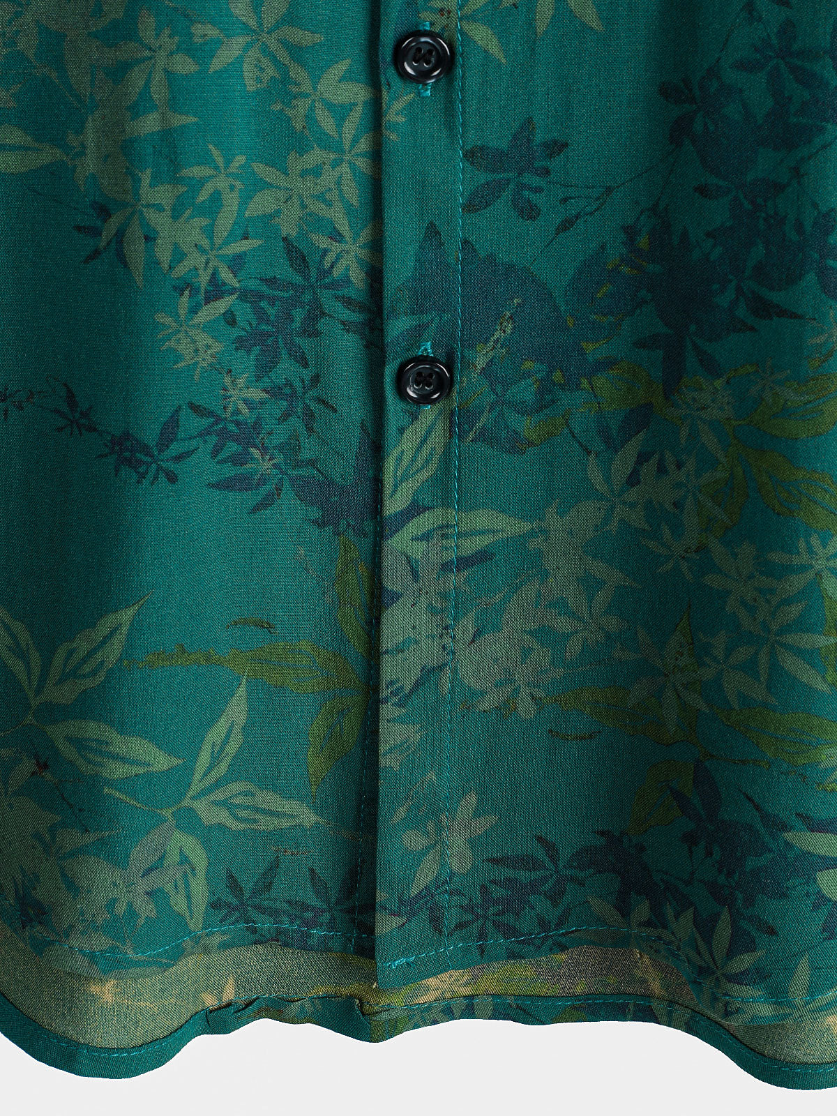 Camisa vintage floral transpirable Vacation de manga corta para hombre