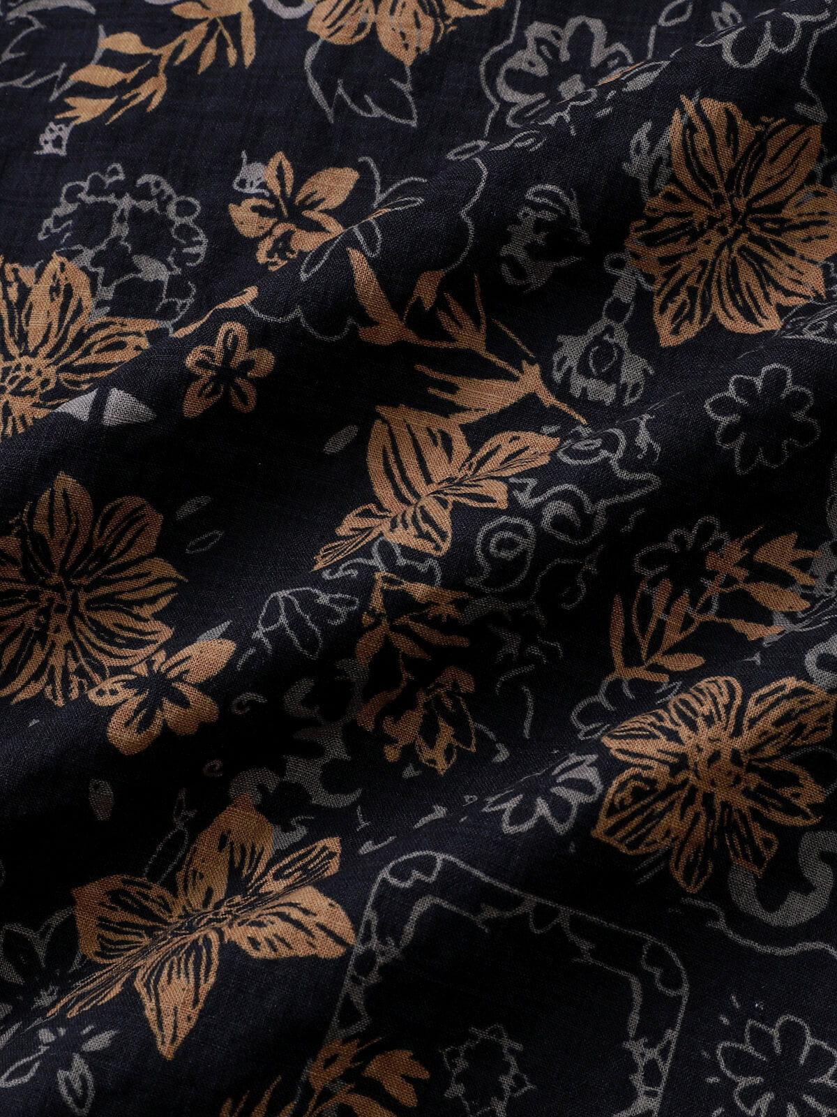 Camisa vintage floral estampado Bohemian Beach de manga corta para hombre