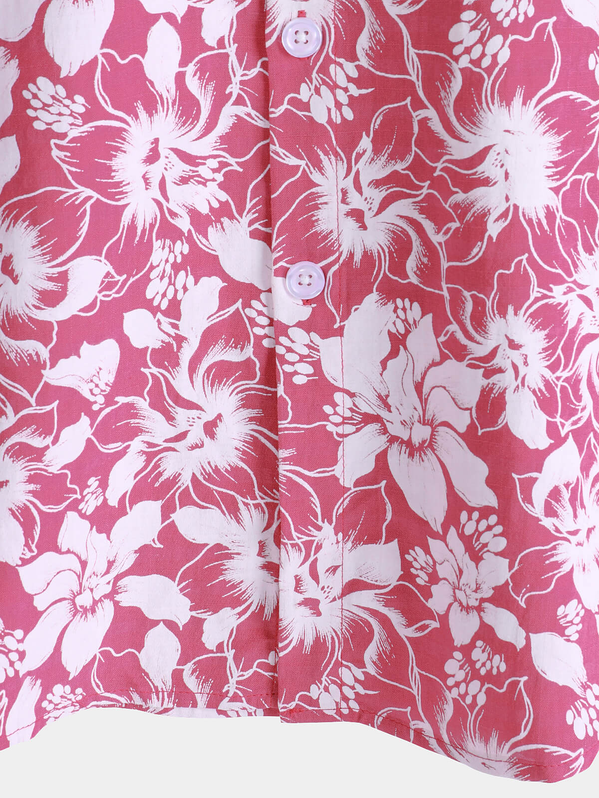 Camisa de algodón Holiday floral estampado Hawaiian Beach de manga corta para hombre