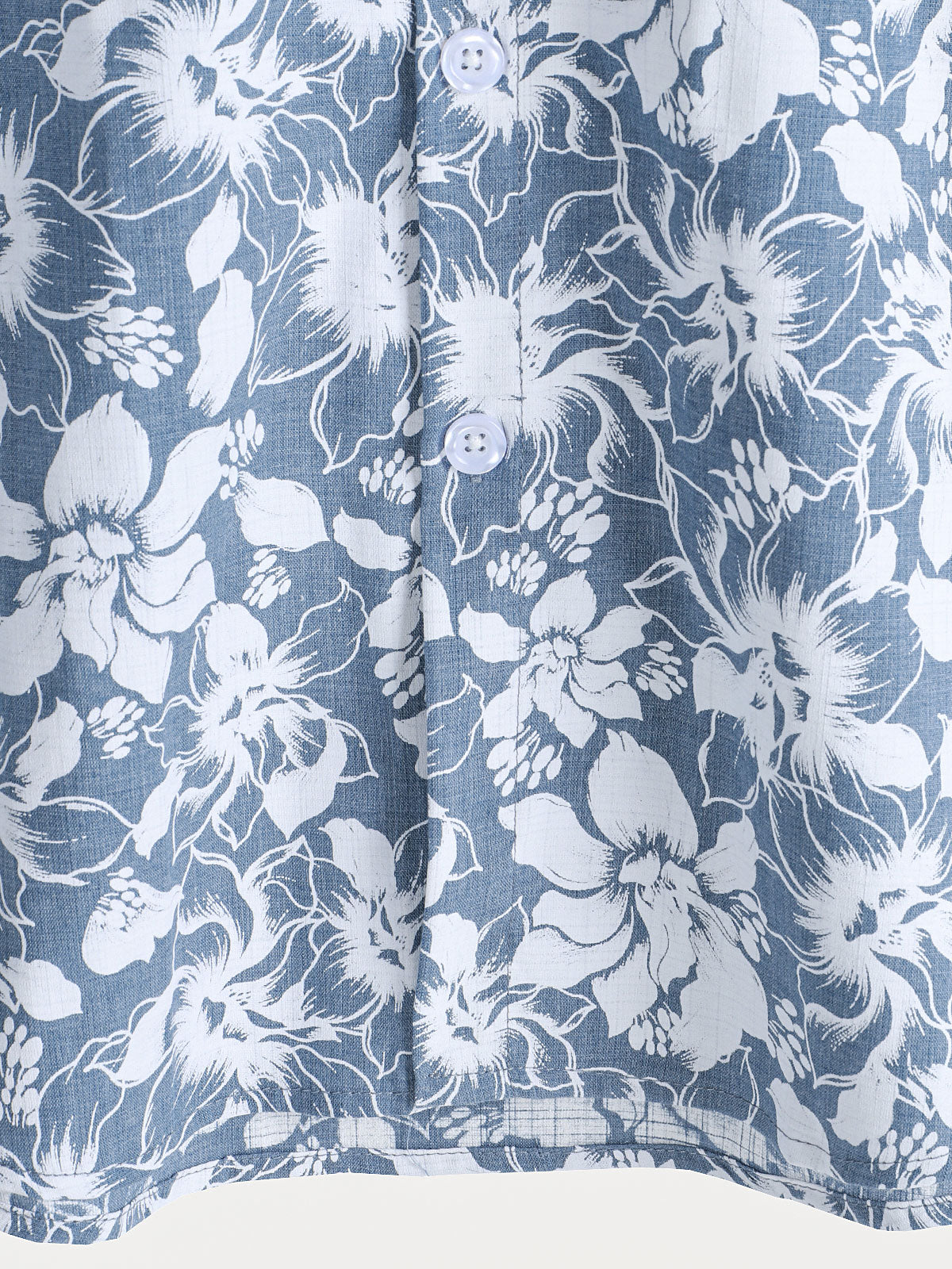 Camisa Holiday floral estampado Hawaiian Beach de algodón de manga corta para hombre