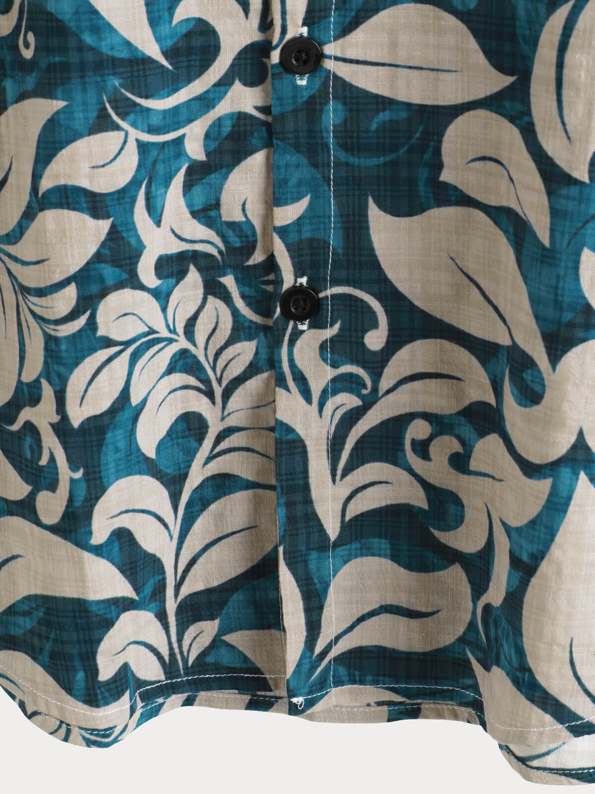 Camisa casual vintage Holiday floral Button Up de manga corta para hombre