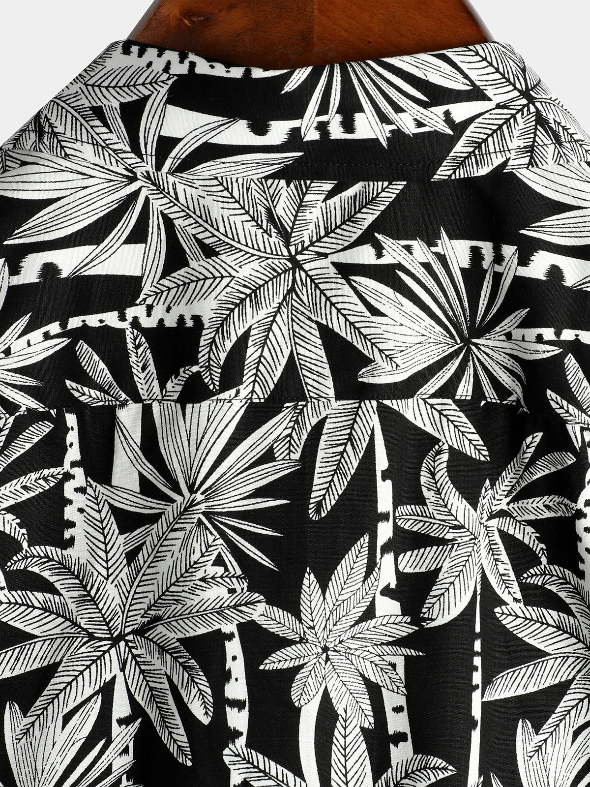 Camisa casual Hawaiian de manga corta de algodón para hombre