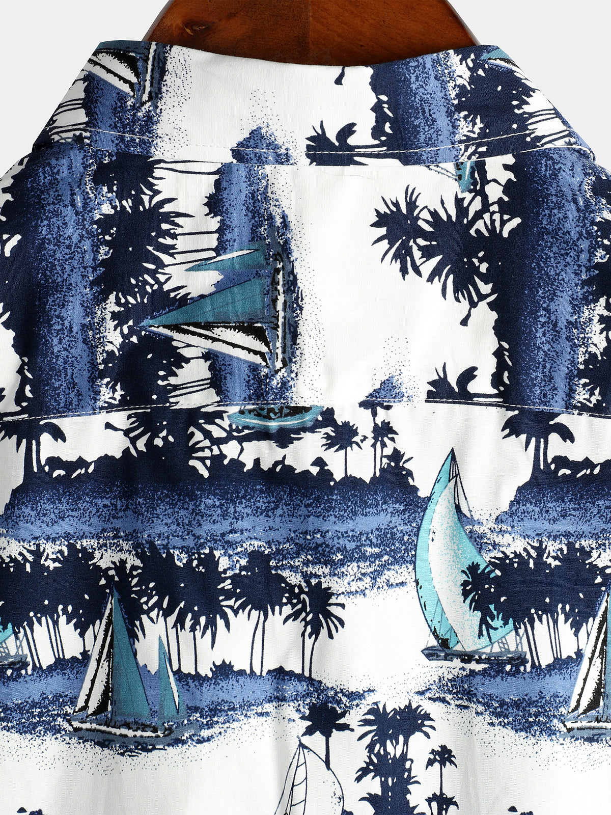 Camisa casual Hawaiian Pocket de manga corta para hombre