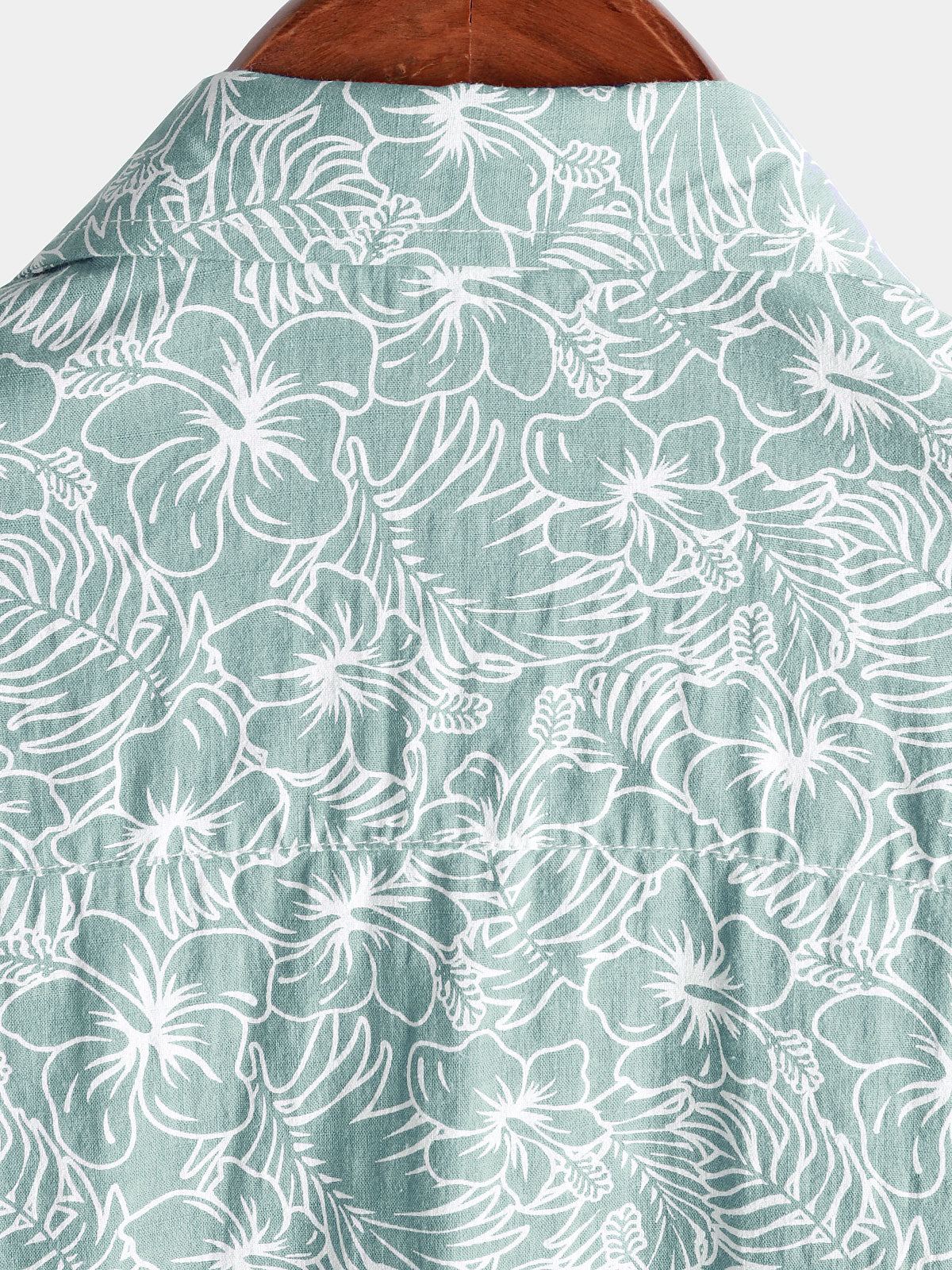 Camisa Summer floral de algodón de manga corta Holiday Beach para hombre