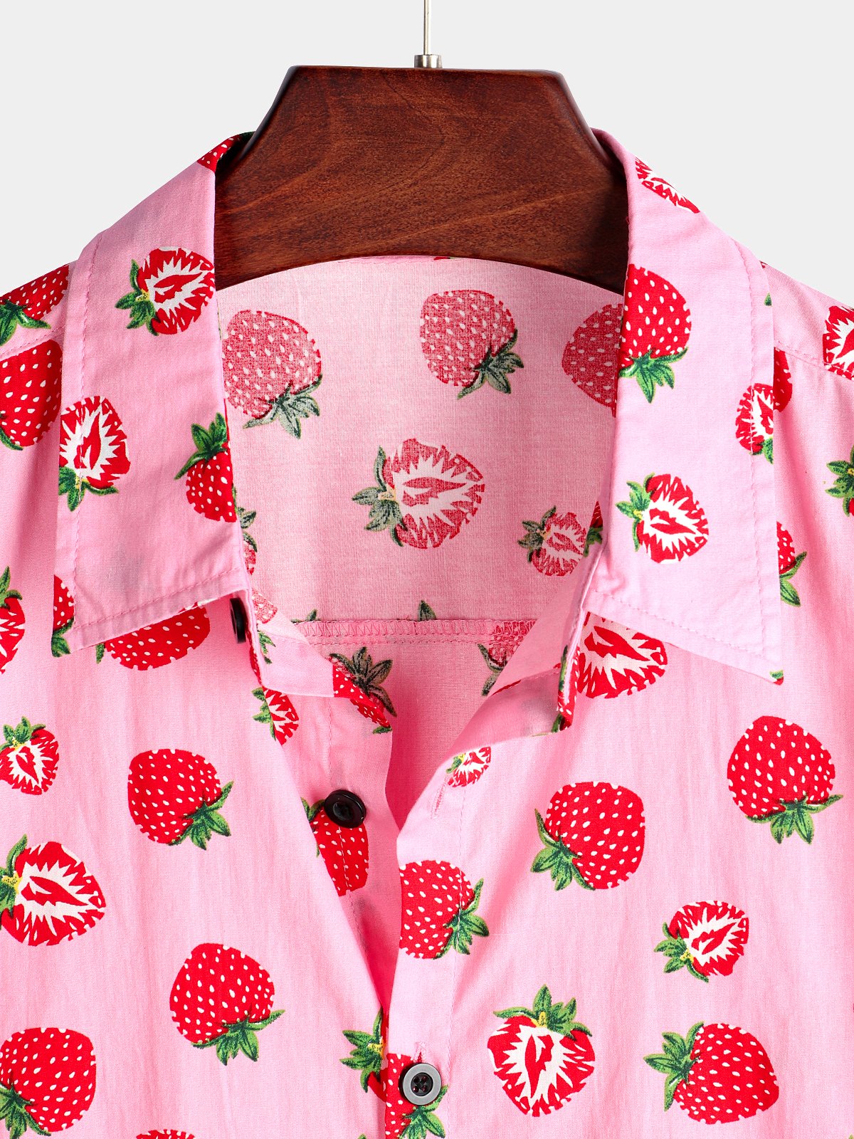 Camisa Strawberry estampado de manga corta para hombre
