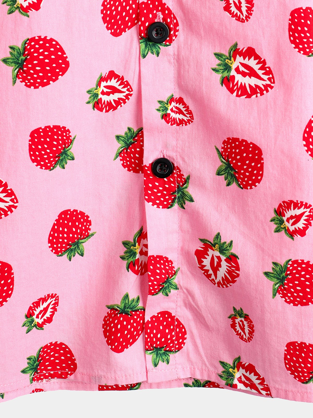 Camisa Strawberry estampado de manga corta para hombre
