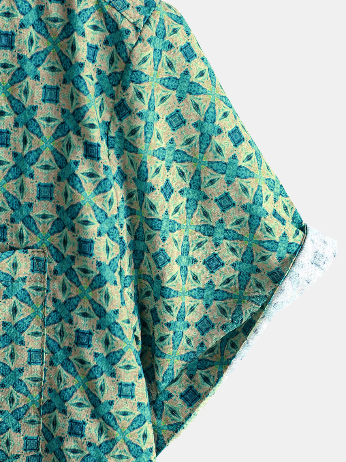 Camisa casual retro Summer Beach de algodón de manga corta para hombre