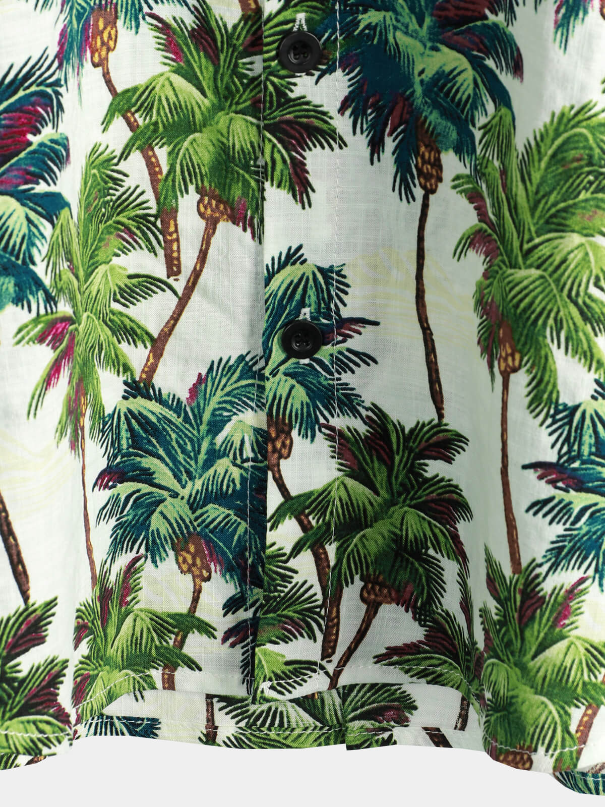 Camisa Tropical floral estampado Summer de manga corta Palm Tree vintage Hawaiian para hombre