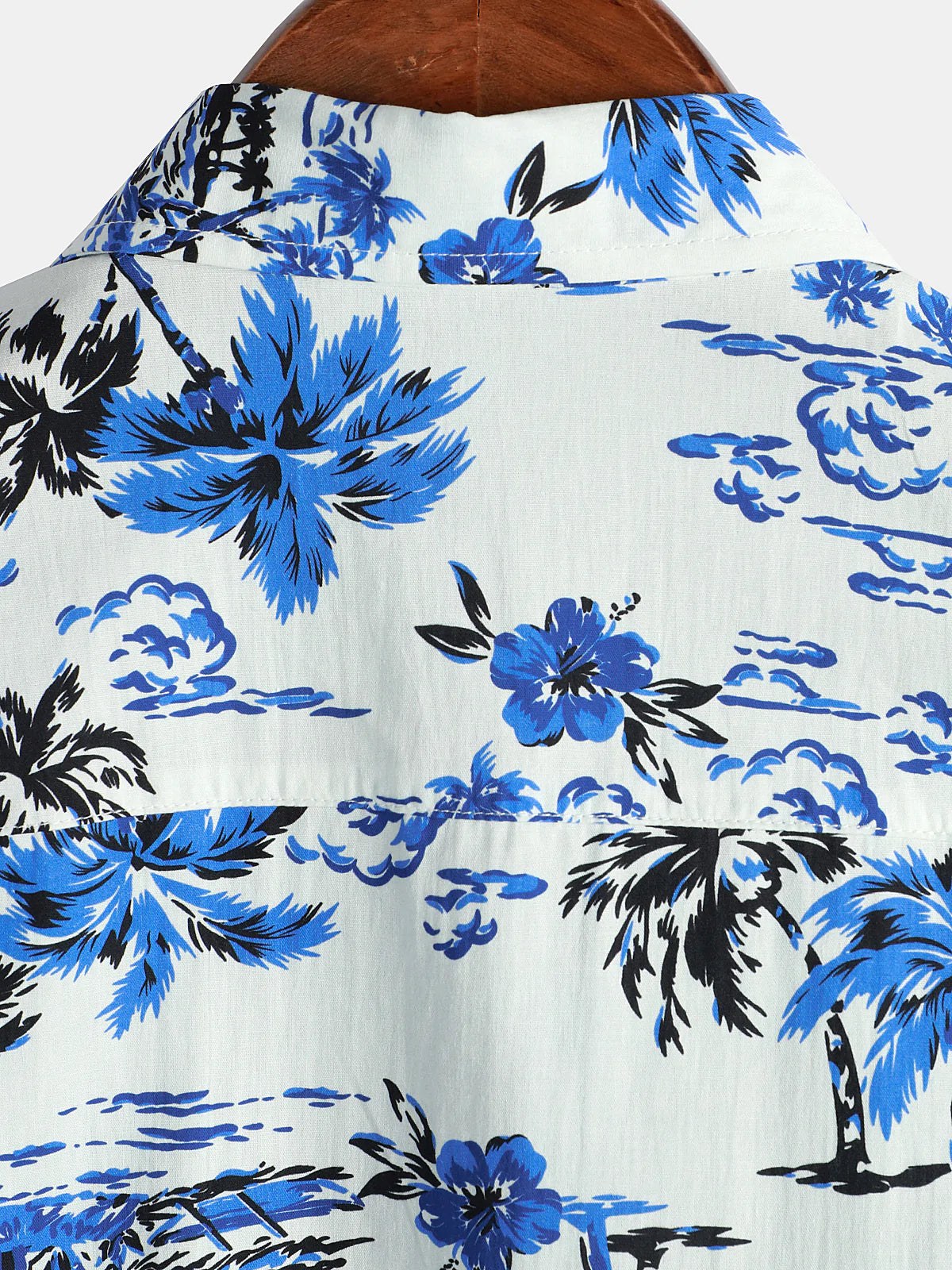 Camisa Tropical Palm Tree estampado Summer Vacation de algodón Aloha de manga corta Hawaiian para hombre