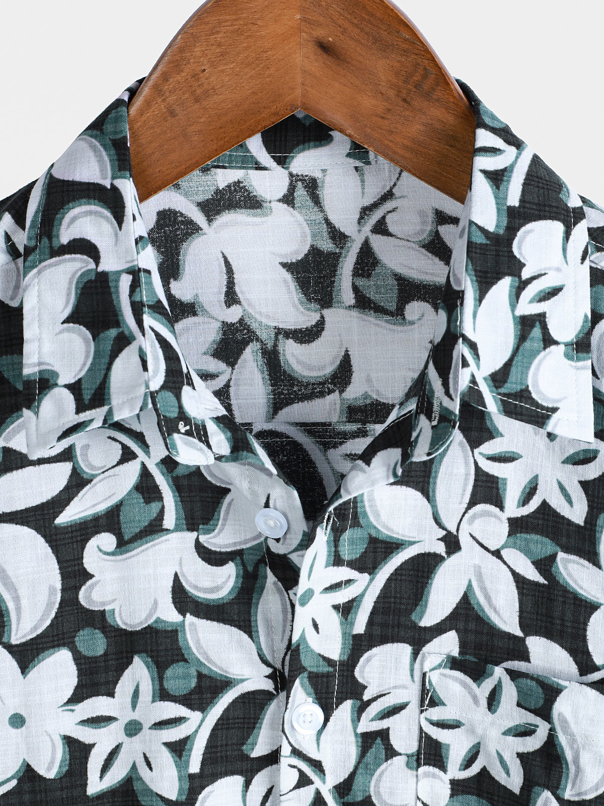 Camisa Tropical vintage floral de manga corta Holiday para hombre