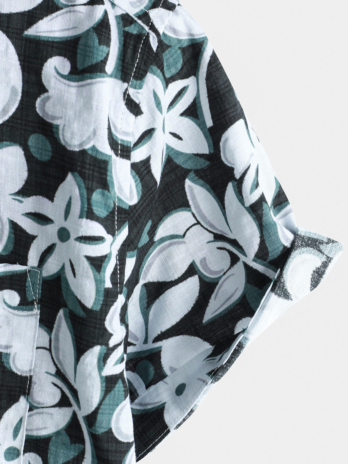 Camisa Tropical vintage floral de manga corta Holiday para hombre