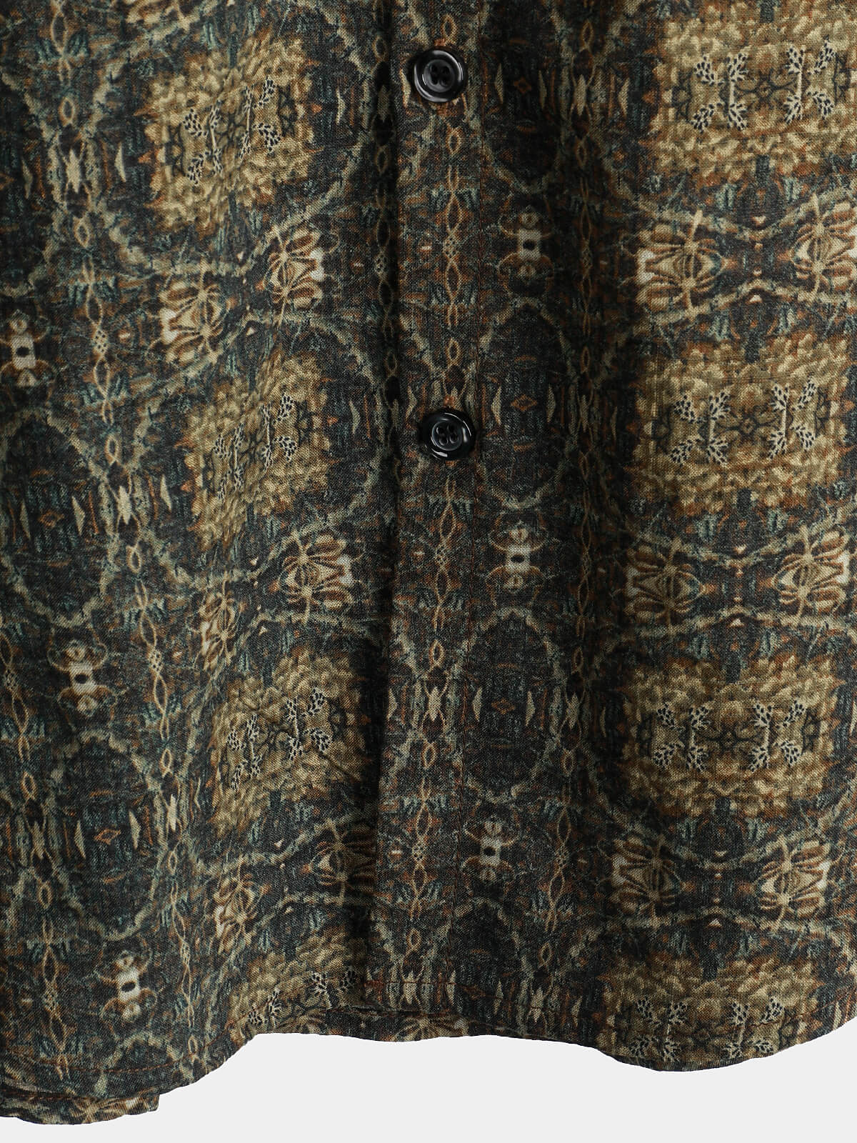 Camisa de algodón vintage de manga corta 70s retro Summer Button Up para hombre