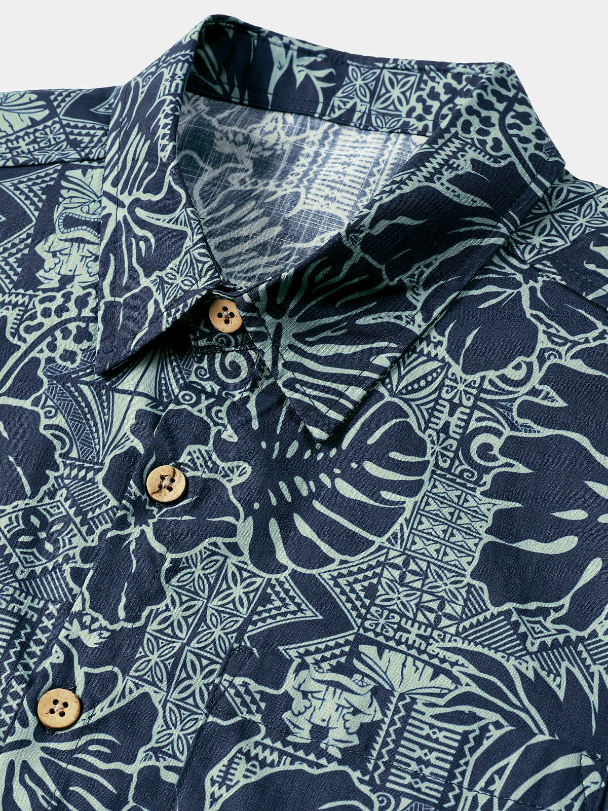 Camisa Hawaiian Tropical Leaf de manga corta transpirable Cool Vacation Beach para hombre