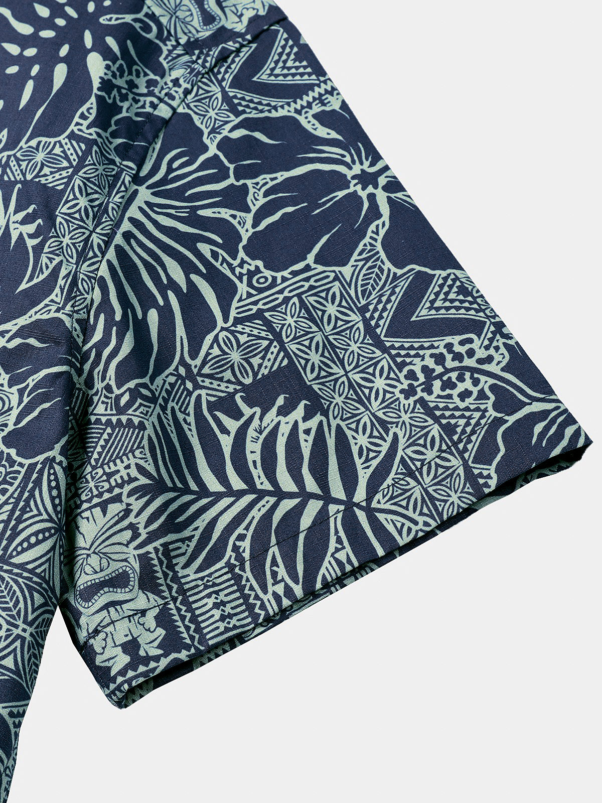 Camisa Hawaiian Tropical Leaf de manga corta transpirable Cool Vacation Beach para hombre