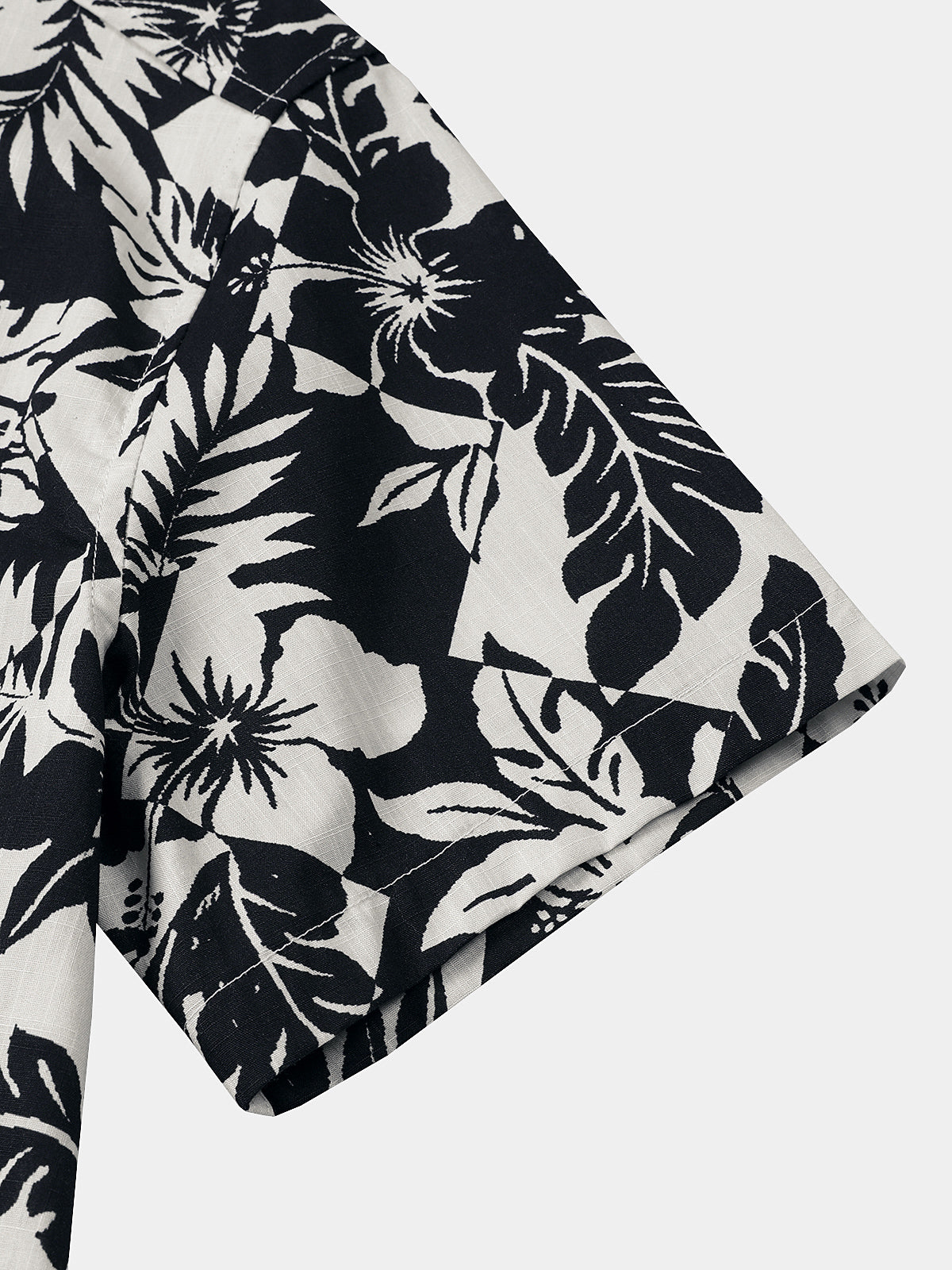 Camisa de algodón Cool floral de manga corta transpirable casual Beach Summer para hombre