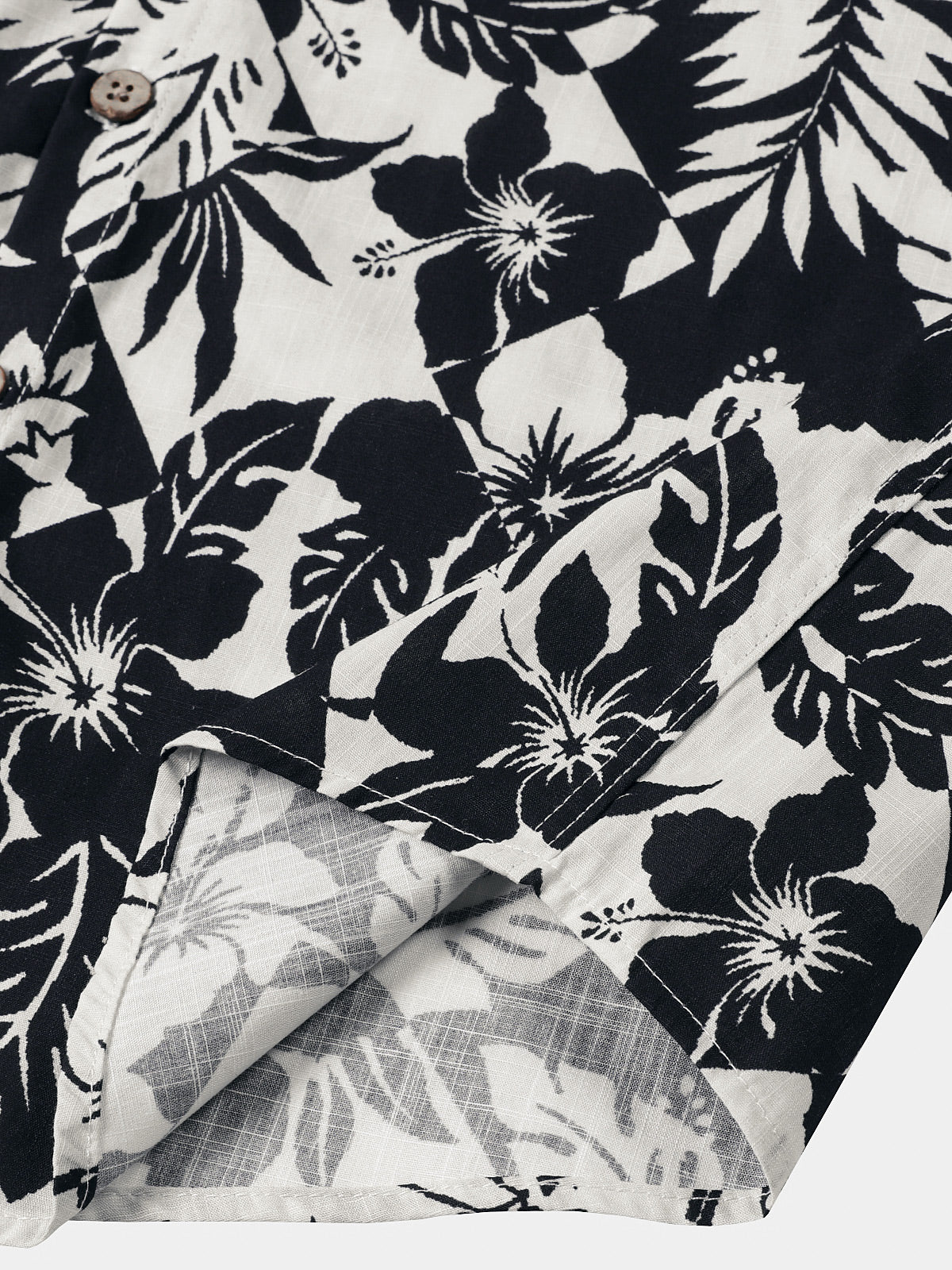 Camisa de algodón Cool floral de manga corta transpirable casual Beach Summer para hombre