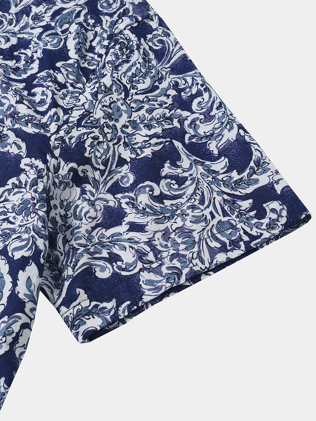 Camisa clásico floral de manga corta Button Up transpirable Cool Vacation para hombre